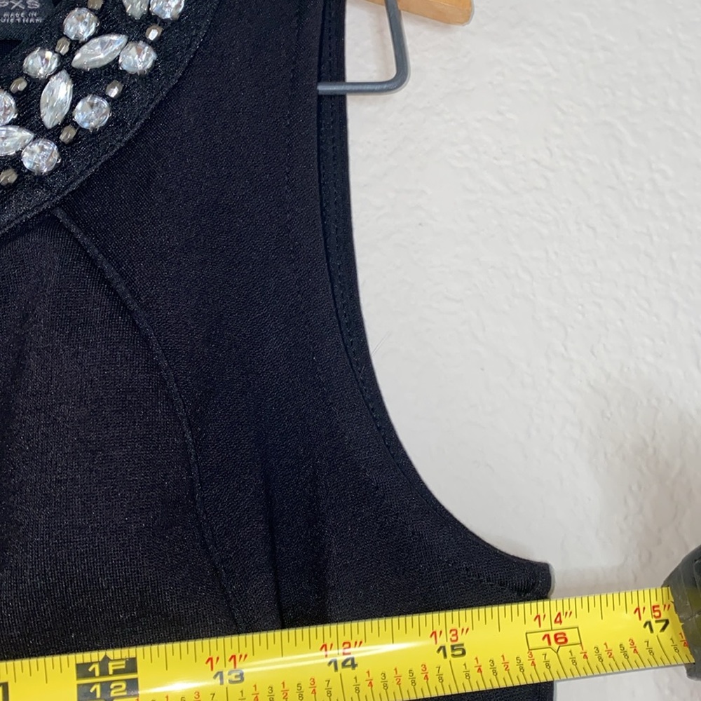 🛍️NWT Liz Claiborne Black Embellished Dress! - Picture 7 of 9